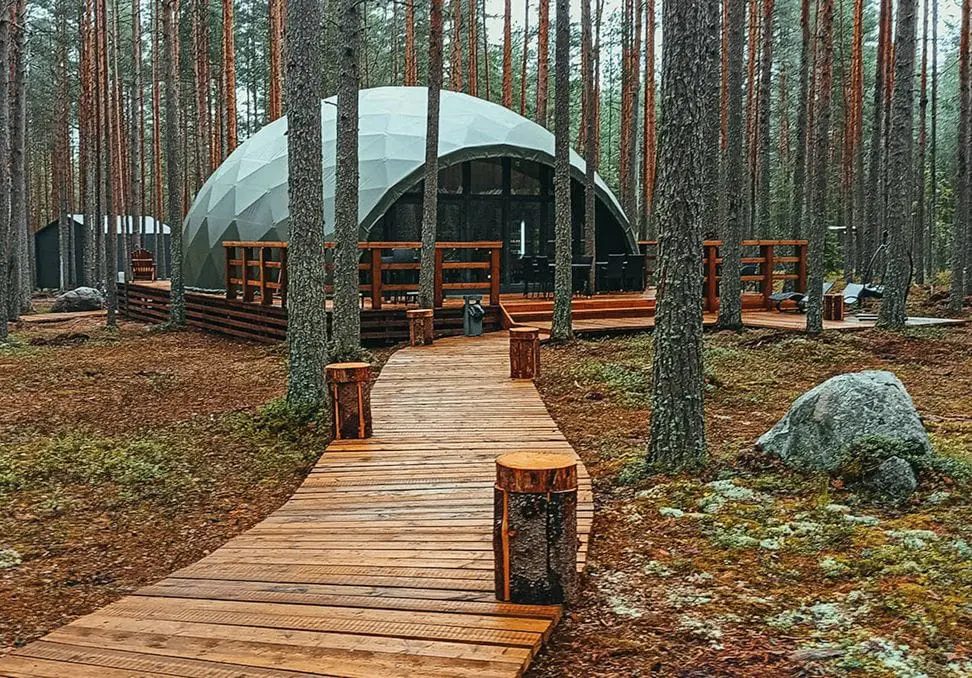 Купольный дом Mystic hills для глэмпинга Freedome