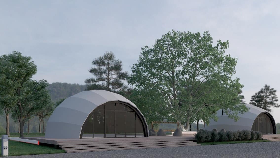 3D-визуализация купольной конструкции «Улитка»