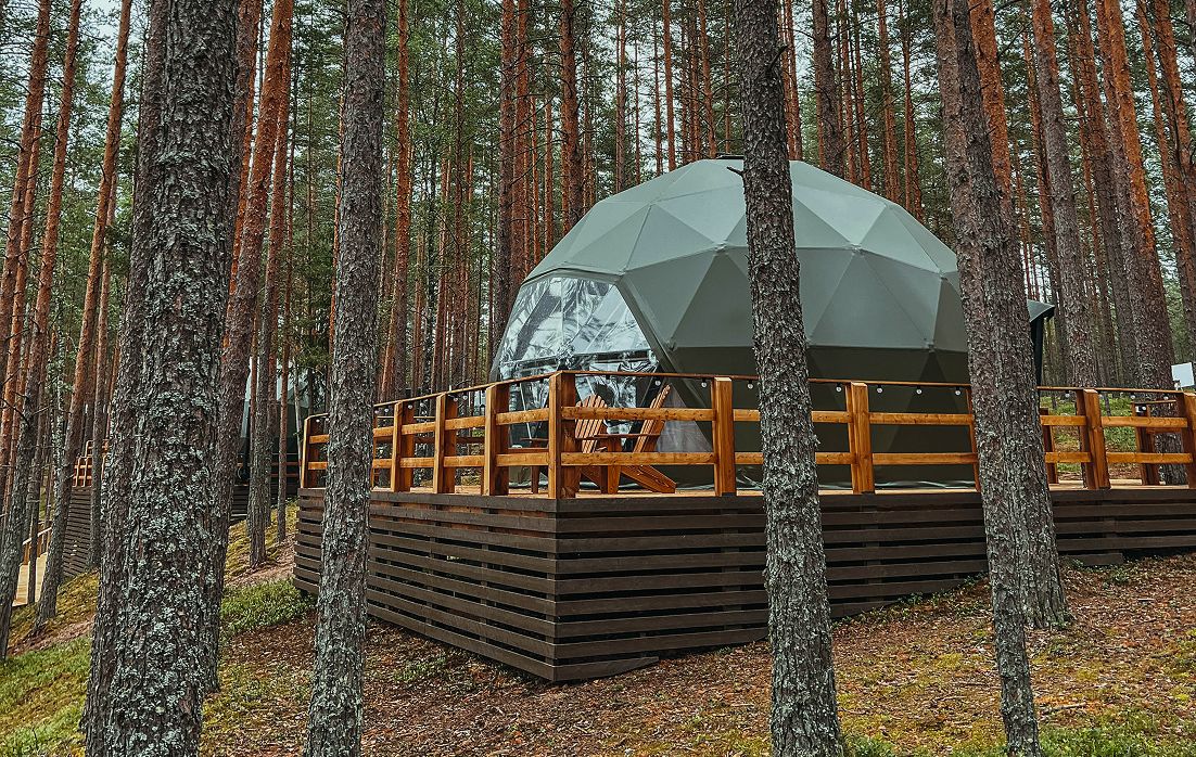 Купольный дом Mystic hills для глэмпинга Freedome