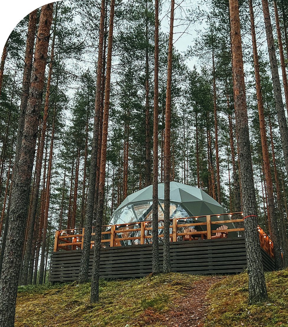 Купольный дом Mystic hills для глэмпинга Freedome