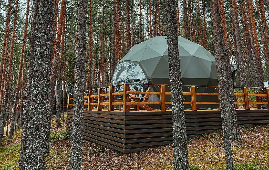 Купольный дом Mystic hills для глэмпинга Freedome